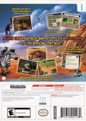 Safari Adventures Africa box cover back